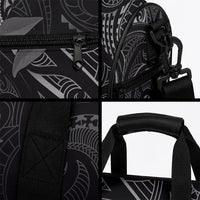 Hawaiian Mango Tribal Tattoo Duffle Bag Black White Pacific Traditional Pattern LT9 - Polynesian Pride