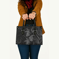 Hawaiian Mango Tribal Tattoo Leather Bag Black White Pacific Traditional Pattern LT9 - Polynesian Pride