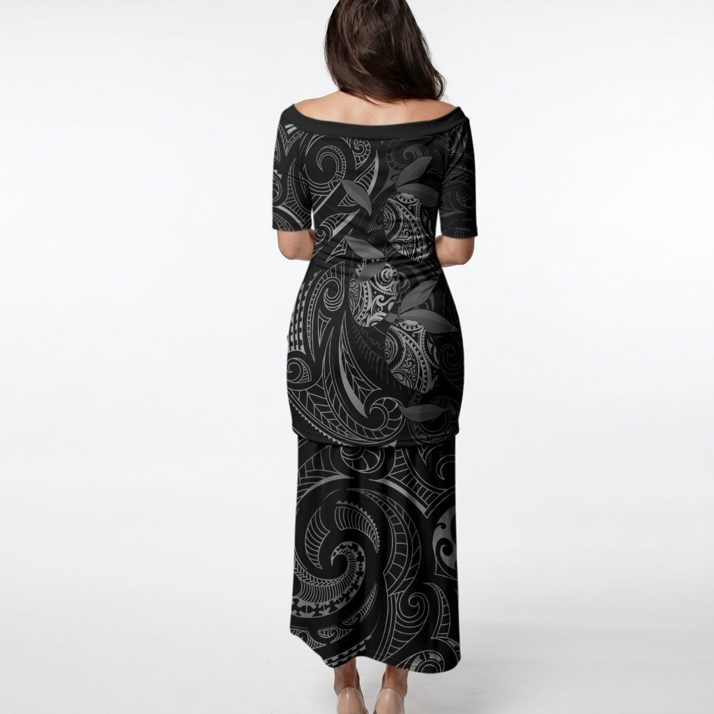 Hawaiian Mango Tribal Tattoo Puletasi Black White Pacific Traditional Pattern LT9 - Polynesian Pride