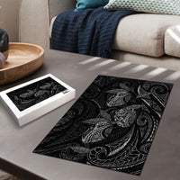 Hawaiian Mango Tribal Tattoo Puzzle Black White Pacific Traditional Pattern LT9 - Polynesian Pride