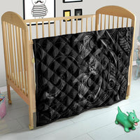 Hawaiian Mango Tribal Tattoo Quilt Black White Pacific Traditional Pattern LT9 - Polynesian Pride