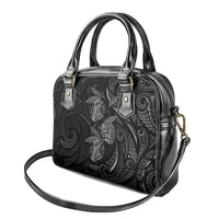Hawaiian Mango Tribal Tattoo Shoulder Handbag Black White Pacific Traditional Pattern LT9 - Polynesian Pride