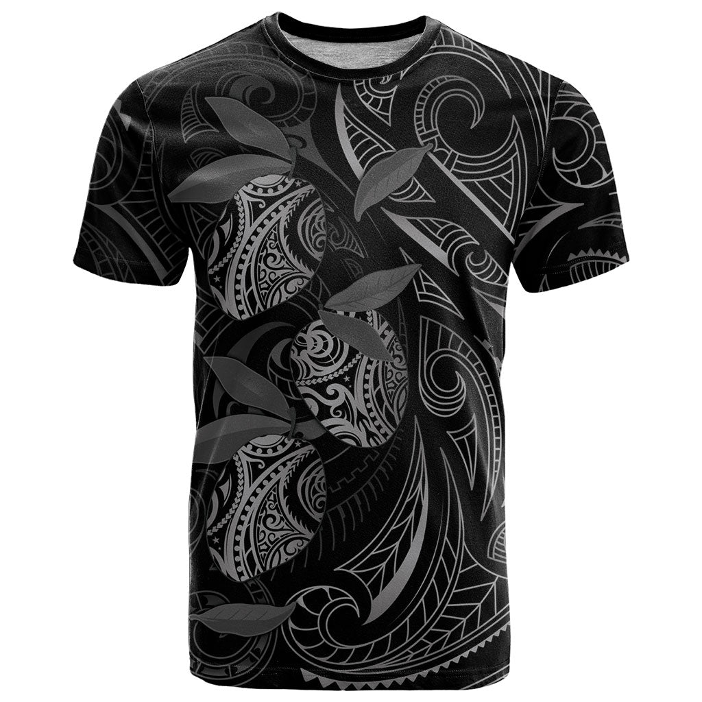Hawaiian Mango Tribal Tattoo T Shirt Black White Pacific Traditional Pattern LT9 Black - Polynesian Pride