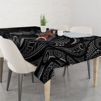 Hawaiian Mango Tribal Tattoo Tablecloth Black White Pacific Traditional Pattern LT9 - Polynesian Pride