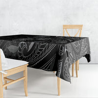 Hawaiian Mango Tribal Tattoo Tablecloth Black White Pacific Traditional Pattern LT9 - Polynesian Pride