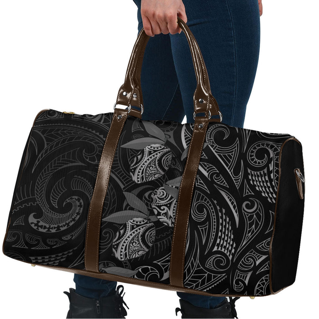 Hawaiian Mango Tribal Tattoo Travel Bag Black White Pacific Traditional Pattern LT9 - Polynesian Pride