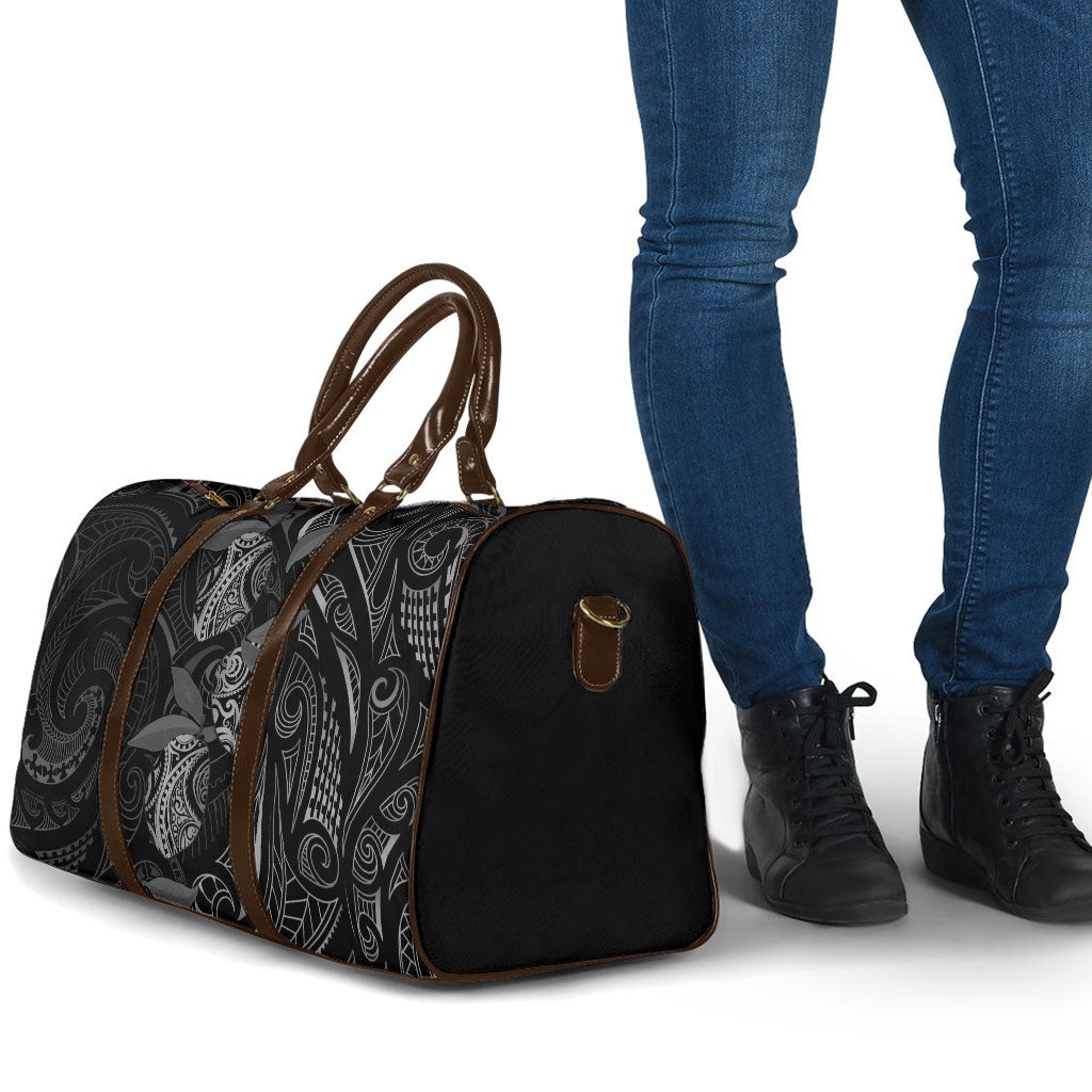 Hawaiian Mango Tribal Tattoo Travel Bag Black White Pacific Traditional Pattern LT9 - Polynesian Pride