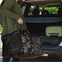 Hawaiian Mango Tribal Tattoo Travel Bag Black White Pacific Traditional Pattern LT9 - Polynesian Pride