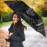 Hawaiian Mango Tribal Tattoo Umbrella Black White Pacific Traditional Pattern LT9 - Polynesian Pride