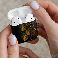Hawaiian Mango Tribal Tattoo AirPods Case Gold Pacific Traditional Pattern LT9 - Polynesian Pride