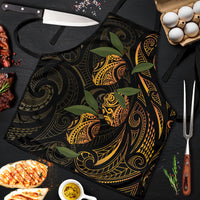 Hawaiian Mango Tribal Tattoo Apron Gold Pacific Traditional Pattern LT9 Gold - Polynesian Pride