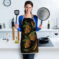 Hawaiian Mango Tribal Tattoo Apron Gold Pacific Traditional Pattern LT9 - Polynesian Pride