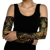 Hawaiian Mango Tribal Tattoo Arm Sleeves Gold Pacific Traditional Pattern LT9 - Polynesian Pride