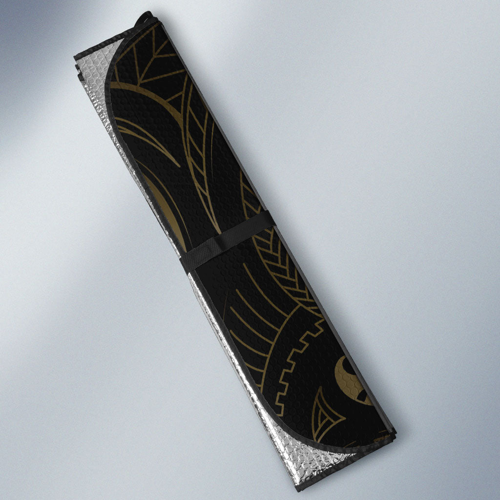Hawaiian Mango Tribal Tattoo Auto Sun Shade Gold Pacific Traditional Pattern LT9 - Polynesian Pride