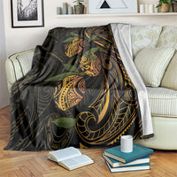 Hawaiian Mango Tribal Tattoo Blanket Gold Pacific Traditional Pattern LT9 Gold - Polynesian Pride