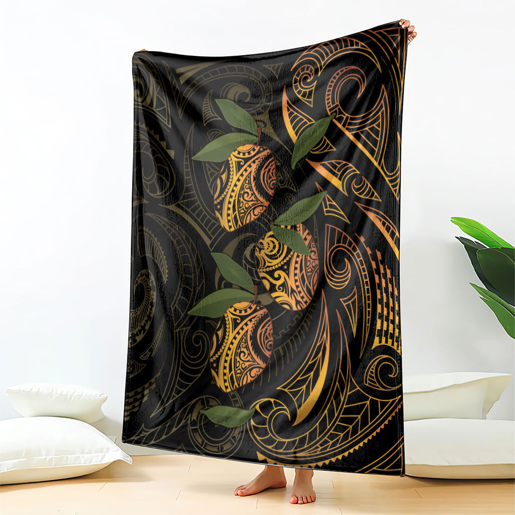 Hawaiian Mango Tribal Tattoo Blanket Gold Pacific Traditional Pattern LT9 - Polynesian Pride