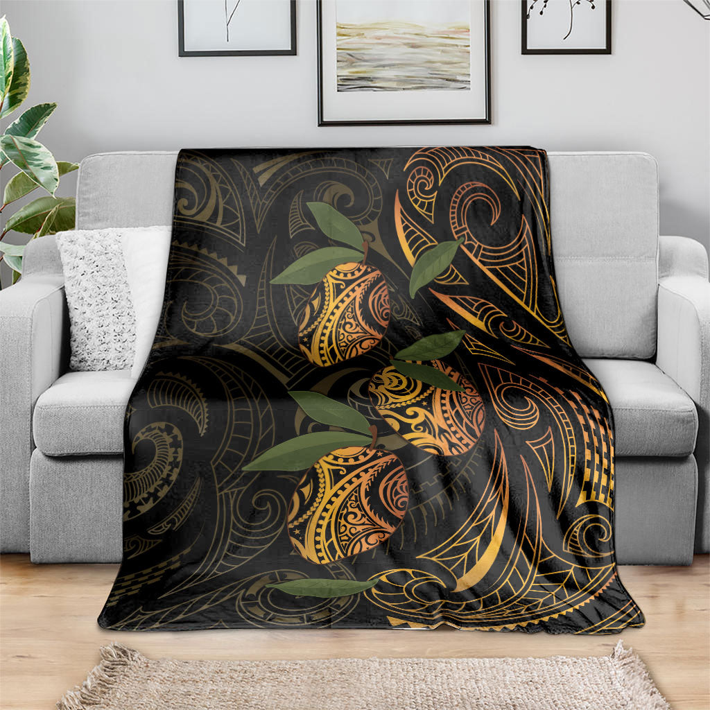 Hawaiian Mango Tribal Tattoo Blanket Gold Pacific Traditional Pattern LT9 - Polynesian Pride