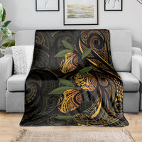 Hawaiian Mango Tribal Tattoo Blanket Gold Pacific Traditional Pattern LT9 - Polynesian Pride