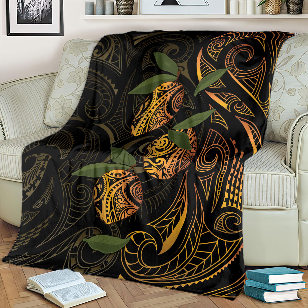 Hawaiian Mango Tribal Tattoo Blanket Gold Pacific Traditional Pattern LT9 - Polynesian Pride