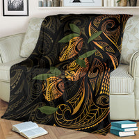 Hawaiian Mango Tribal Tattoo Blanket Gold Pacific Traditional Pattern LT9 - Polynesian Pride