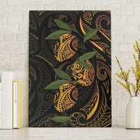 Hawaiian Mango Tribal Tattoo Canvas Wall Art Gold Pacific Traditional Pattern LT9 Without Frame Gold - Polynesian Pride
