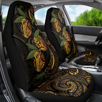 Hawaiian Mango Tribal Tattoo Car Seat Cover Gold Pacific Traditional Pattern LT9 - Polynesian Pride