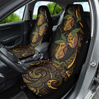 Hawaiian Mango Tribal Tattoo Car Seat Cover Gold Pacific Traditional Pattern LT9 - Polynesian Pride