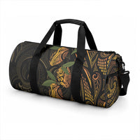 Hawaiian Mango Tribal Tattoo Duffle Bag Gold Pacific Traditional Pattern LT9 - Polynesian Pride