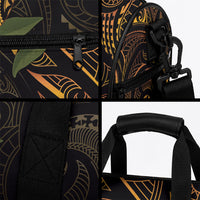Hawaiian Mango Tribal Tattoo Duffle Bag Gold Pacific Traditional Pattern LT9 - Polynesian Pride