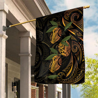 Hawaiian Mango Tribal Tattoo Garden Flag Gold Pacific Traditional Pattern LT9 House Flag Gold - Polynesian Pride