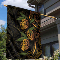 Hawaiian Mango Tribal Tattoo Garden Flag Gold Pacific Traditional Pattern LT9 - Polynesian Pride