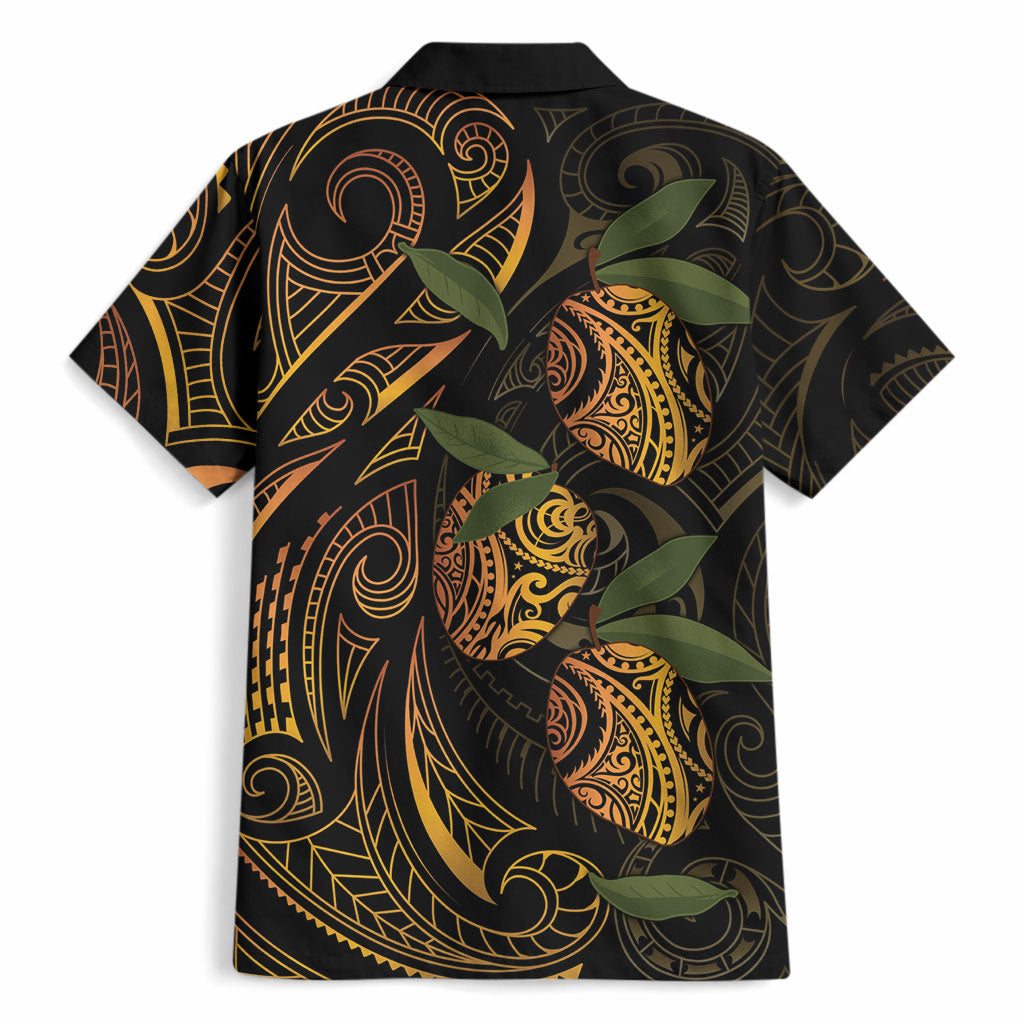 Hawaiian Mango Tribal Tattoo Hawaiian Shirt Gold Pacific Traditional Pattern LT9 - Polynesian Pride