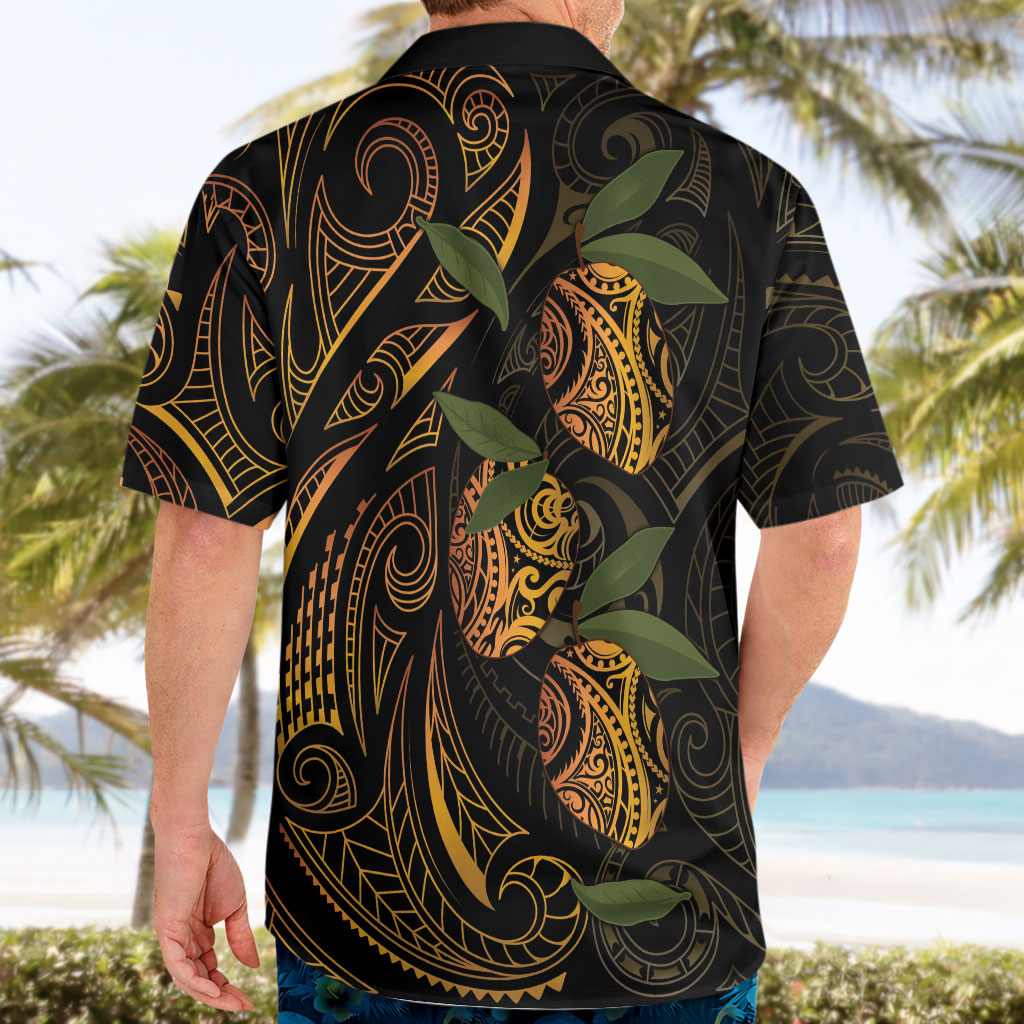 Hawaiian Mango Tribal Tattoo Hawaiian Shirt Gold Pacific Traditional Pattern LT9 - Polynesian Pride