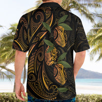 Hawaiian Mango Tribal Tattoo Hawaiian Shirt Gold Pacific Traditional Pattern LT9 - Polynesian Pride