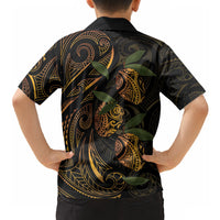 Hawaiian Mango Tribal Tattoo Hawaiian Shirt Gold Pacific Traditional Pattern LT9 - Polynesian Pride