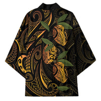 Hawaiian Mango Tribal Tattoo Kimono Gold Pacific Traditional Pattern LT9 - Polynesian Pride
