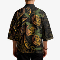 Hawaiian Mango Tribal Tattoo Kimono Gold Pacific Traditional Pattern LT9 - Polynesian Pride