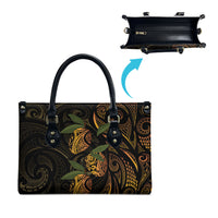 Hawaiian Mango Tribal Tattoo Leather Bag Gold Pacific Traditional Pattern LT9 - Polynesian Pride