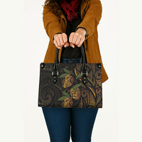 Hawaiian Mango Tribal Tattoo Leather Bag Gold Pacific Traditional Pattern LT9 - Polynesian Pride