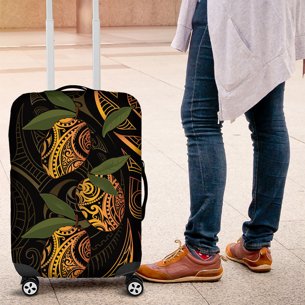 Hawaiian Mango Tribal Tattoo Luggage Cover Gold Pacific Traditional Pattern LT9 Gold - Polynesian Pride