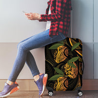 Hawaiian Mango Tribal Tattoo Luggage Cover Gold Pacific Traditional Pattern LT9 - Polynesian Pride