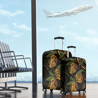 Hawaiian Mango Tribal Tattoo Luggage Cover Gold Pacific Traditional Pattern LT9 - Polynesian Pride