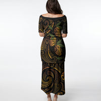 Hawaiian Mango Tribal Tattoo Puletasi Gold Pacific Traditional Pattern LT9 - Polynesian Pride
