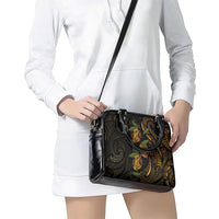 Hawaiian Mango Tribal Tattoo Shoulder Handbag Gold Pacific Traditional Pattern LT9 - Polynesian Pride