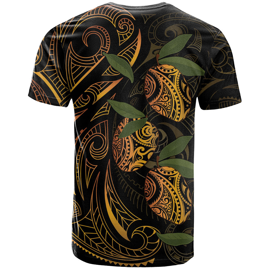 Hawaiian Mango Tribal Tattoo T Shirt Gold Pacific Traditional Pattern LT9 - Polynesian Pride