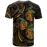 Hawaiian Mango Tribal Tattoo T Shirt Gold Pacific Traditional Pattern LT9 - Polynesian Pride