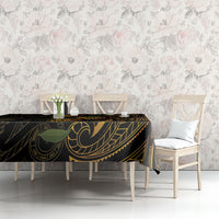 Hawaiian Mango Tribal Tattoo Tablecloth Gold Pacific Traditional Pattern LT9 - Polynesian Pride