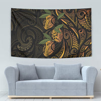 Hawaiian Mango Tribal Tattoo Tapestry Gold Pacific Traditional Pattern LT9 - Polynesian Pride