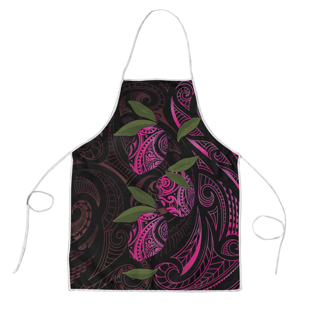 Hawaiian Mango Tribal Tattoo Apron Pink Pacific Traditional Pattern LT9 Pink - Polynesian Pride