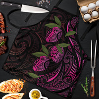 Hawaiian Mango Tribal Tattoo Apron Pink Pacific Traditional Pattern LT9 Pink - Polynesian Pride